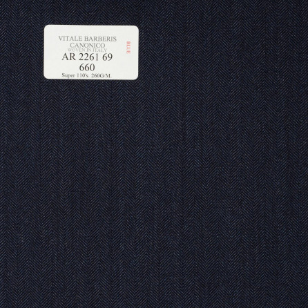 AR 2261 69 CANONICO - 100% Wool - Xanh Dương Trơn